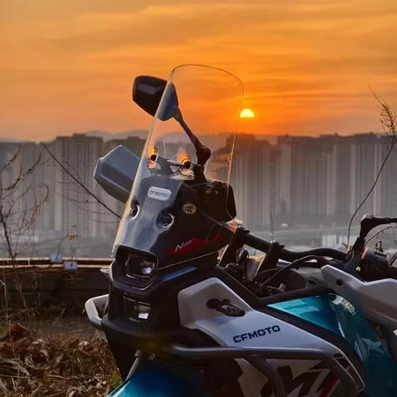 For CFMOTO 450MT 450mt Windshield Motorcycle Heightening And Widening Windshield 2024 450 MT Modification Accessories