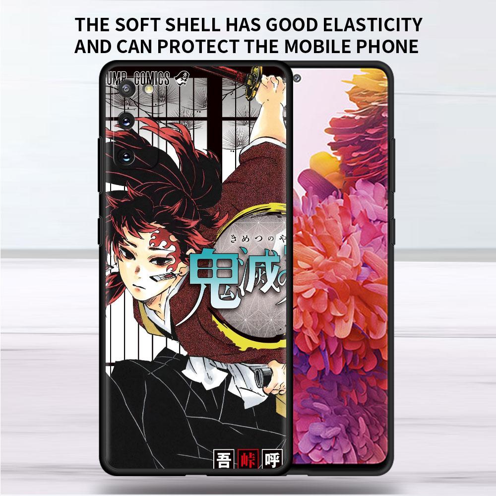 Soft Case For Samsung Galaxy Note 20 Ultra 10 Plus Lite A50 A70 A20 A40 A20e 9 8 A60 A10e Funda Phone Cover Demon Slayer Shell