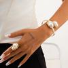 Baroque Pearl Necklace Clavicle Chain Set - European & American Retro Niche Design AVE