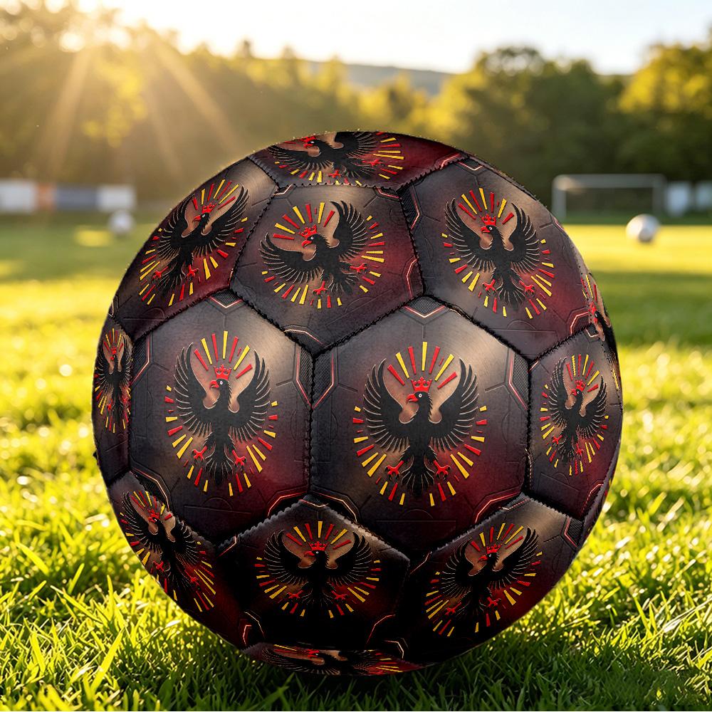 Belgium Football Printed Size 5 Soccer Ball Wear Resistant Standard Adult Training Football Fan Gift for Indoor Outdoor Match Sports