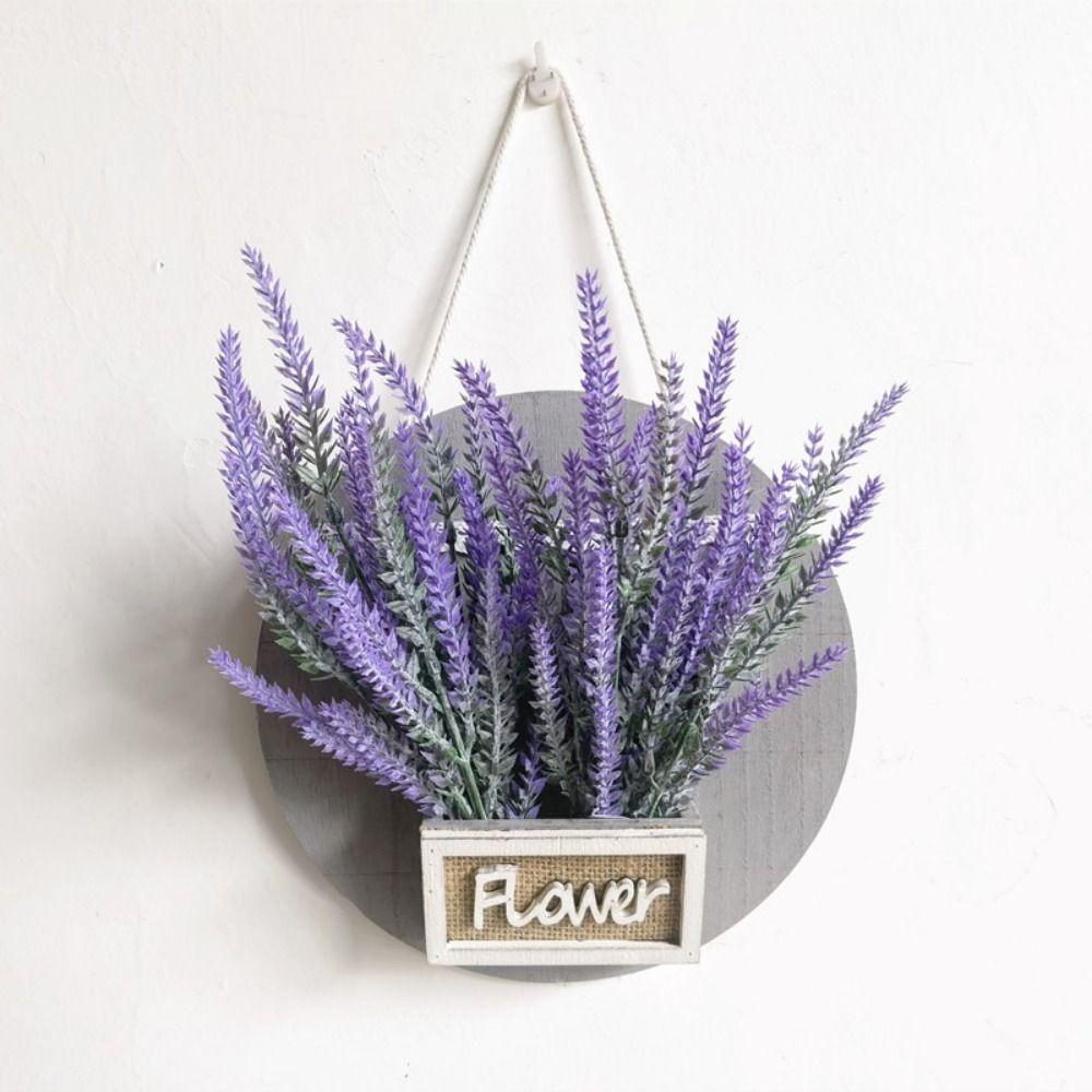 Wood Wall Decoration Flower Basket Round Decorative Wall Hanging Planter Wall Mounted Wall Hanging Flower Pots