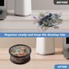 4pcs Paper Clip Holder Mesh Paperclip Holders for Desk Paper Clip Dispenser PaperClip Organizer Office(SIZE:Square/Round)
