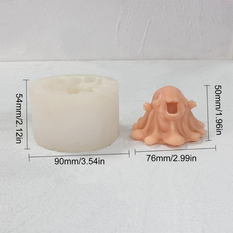 3D Ghostes Candle Molds Casting Molds Silicone Mould for Halloween Decorations