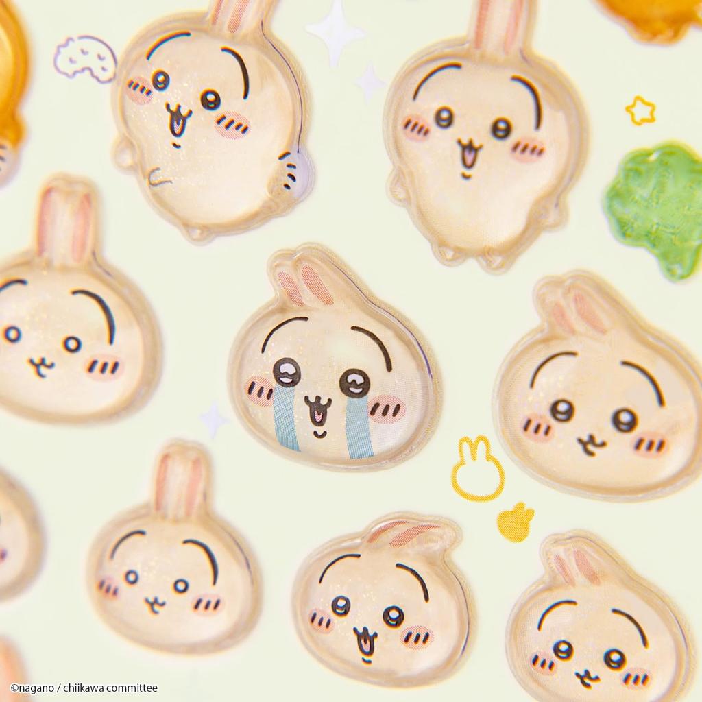 Sun-Star Stationery Chiikawa Rabbit Bonbon Drop Stickers S8542910 - Cute Kawaii Rabbit Design Stationery