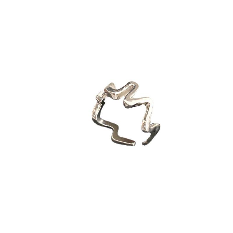 Sweet Layered Wave Twist Adjustable Women's Ring - Trendy Finger Jewelry