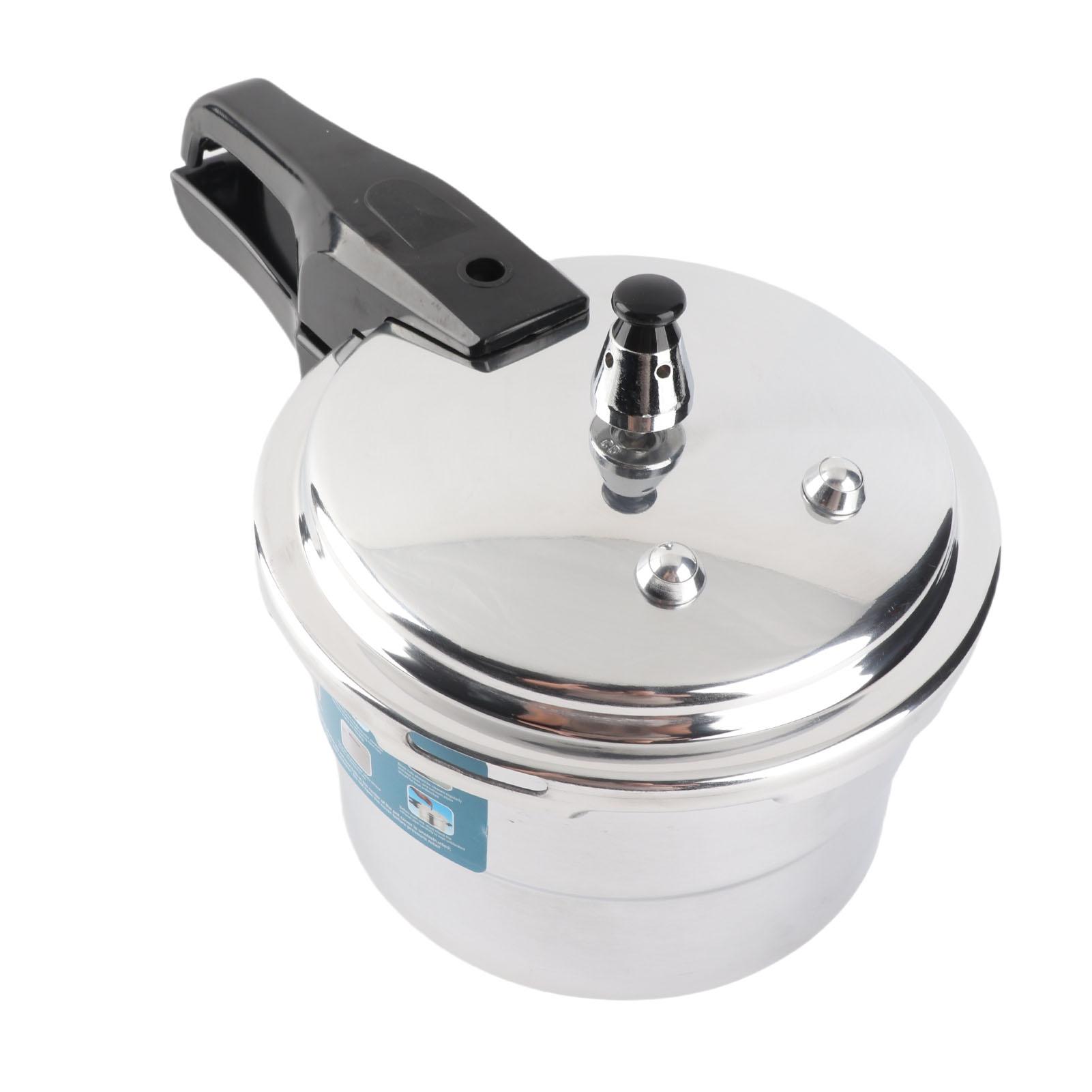 3L Drukkoker voor op het fornuis, Drukstoofpan en Koker, Aluminiumlegering, 3-laags Bodem voor Gas- en Inductiekookplaat, met Explosiebestendig Ontwerp