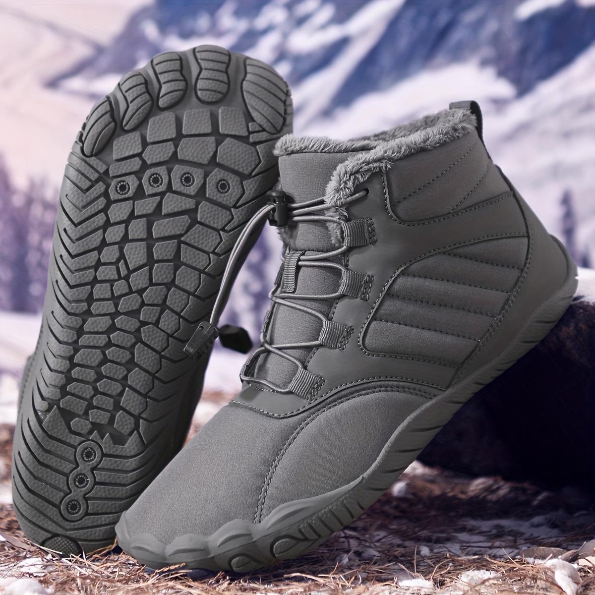 

[Зимние сапоги] Женские зимние сапоги | Высокий верх, отделка искусственным мехом и флисовая подкладка | Нескользящая резиновая подошва | Сцепление на любой местности 48 серый