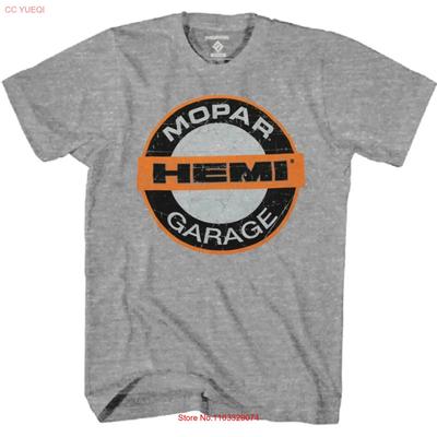 Mopar Hemi Garage T Shirt Distressed Logo Tee Unisex Muscle Car Vintage Washed Homme Stylish Comfortable Versatile Unisex