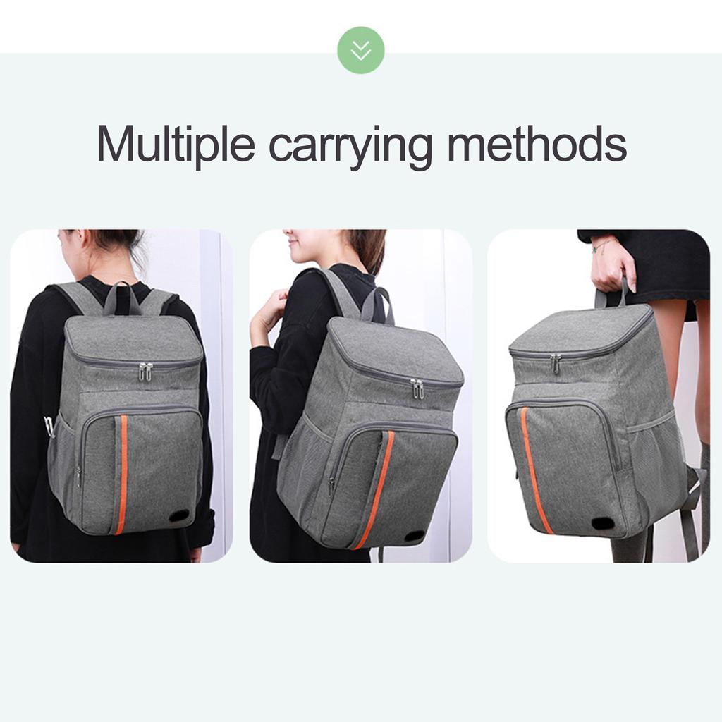 Picnic Backpack Oxford Cloth Storage Bag Wear-resistant Fashion Outdoor Camping Picnic Cooler Insulation Bag Camping Equipment