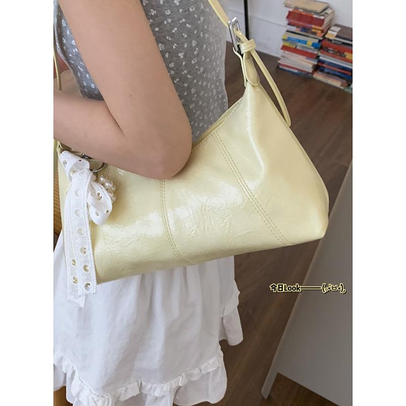 Niche High-end Underarm Commuter Bag Women's 2025 New Solid Color Simple Shoulder Bag Versatile Messenger Bag