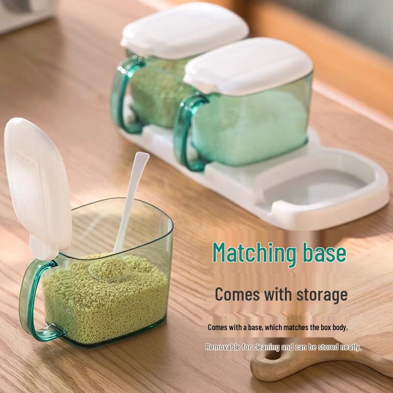 CHAHUA 3-Piece Plastic Spice Jar Set