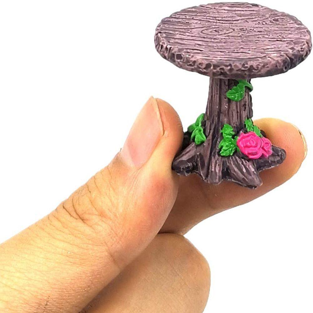 Dollhouse Accessories Mini Miniature Micro Landscape Garden Furniture Ornament Table and Chairs