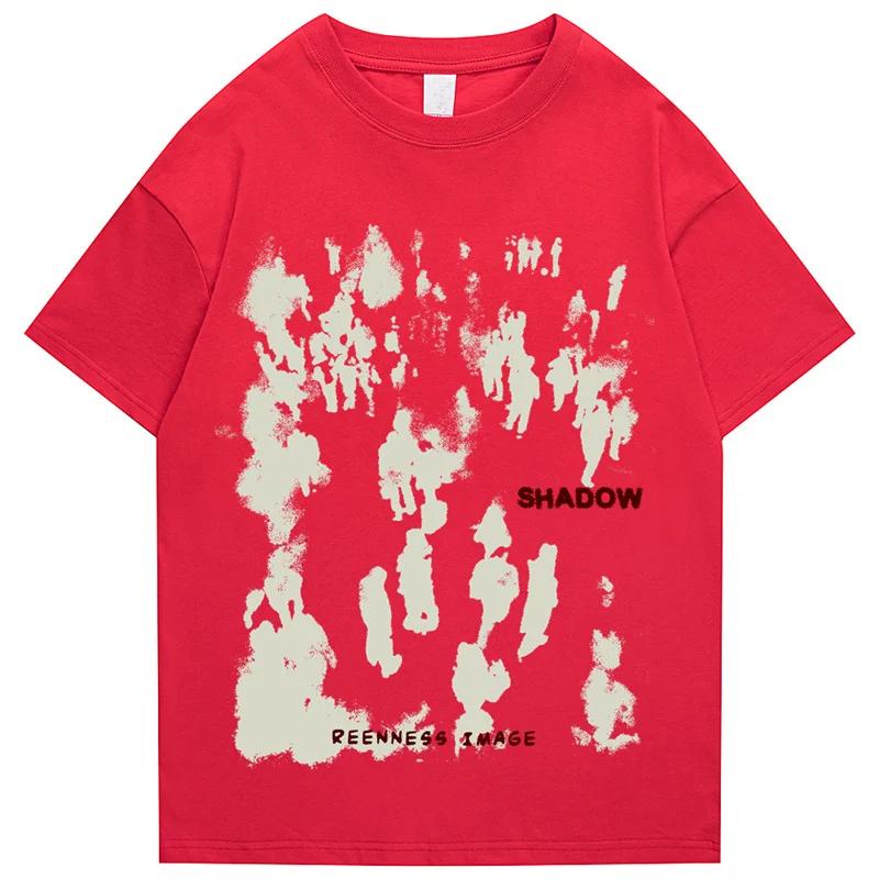 Korea Luxury Brand Cotton Printing Shirt Casual Men Womens Child Trend Streetwear Short Sleeve Fashion Crew Neck Shirt Boy Girl