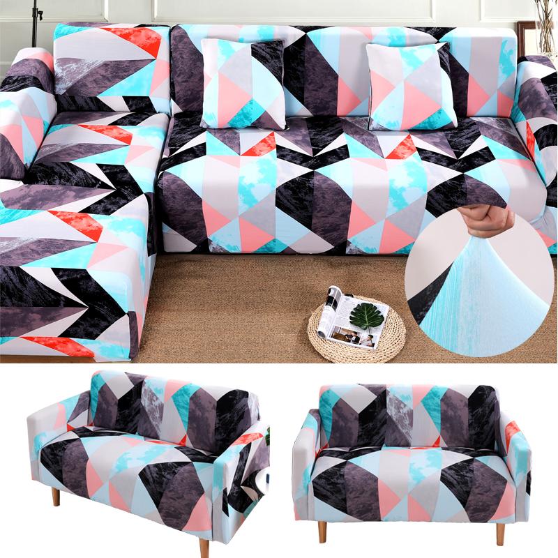 New Printed Sofa Covers For Living Room Sofa Protector Anti -Dust Elastic Stretch Covers For Corner Dust Cover