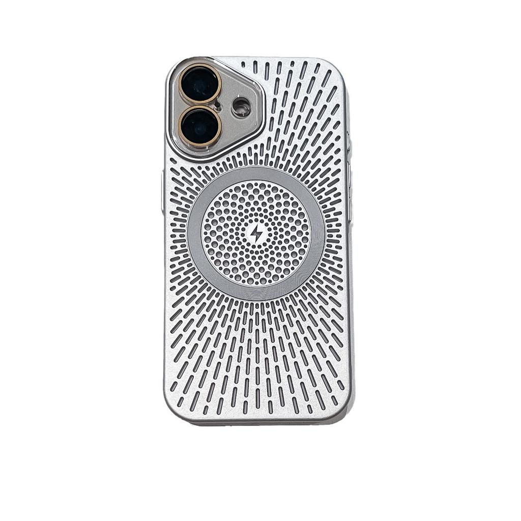 Applicable to iPhone16 heat dissipation magnetic suction mobile phone case Apple 15 all-inclusive lens PC anti-drop 14 personalized protective case 13