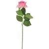 Silicone Rose Twig Artificial Flowers Decorations for a 44 cm Vase - Pink