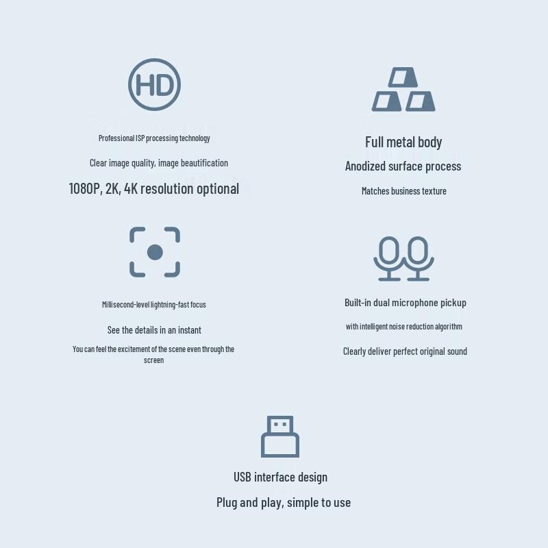 Hikvision DS-U68 4K AI Auto-Framing USB Conference Camera