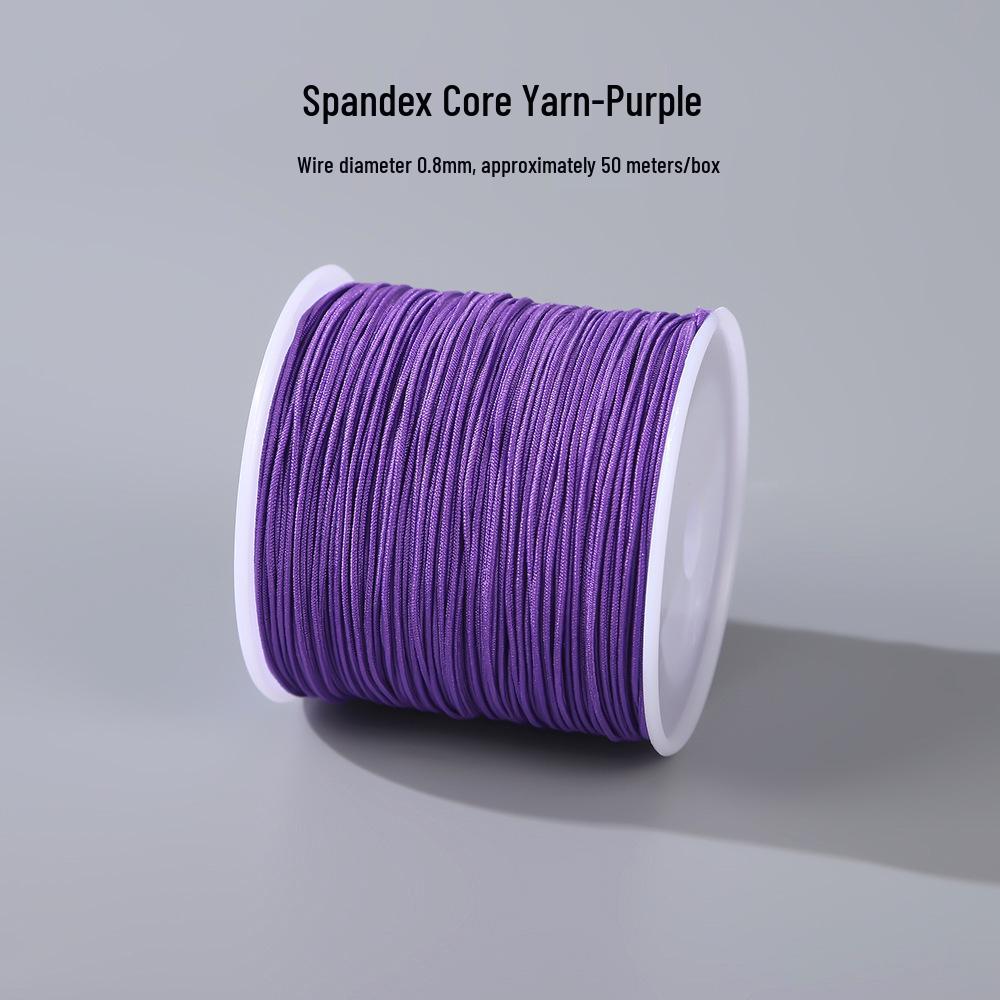Colorful Core-Spun Elastic Cord for DIY Jewelry & Bodhi Bracelets - Wear-Resistant and Perfect for Knotting