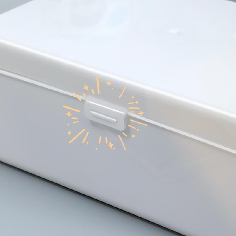 Transparent Plastic Storage Box Pocards Small Card Storage Box Desk Organizer Box Classification Box Stationery