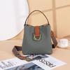 Cowhide Women's Bag Single Shoulder Crossbody Women's Bag Cute Fashion Bucket Bag Multi Shoulder Strap