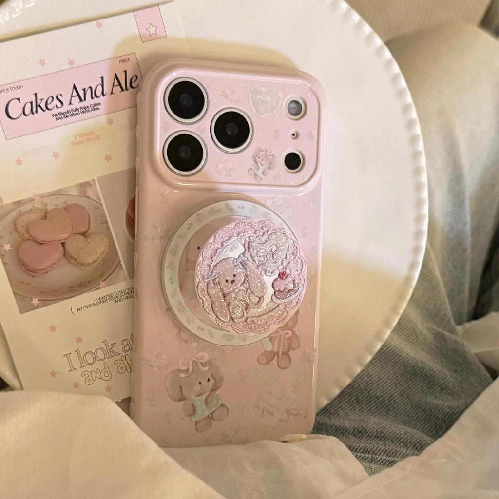Glitter Magnetic Mount Phone Case for iPhone 16, iPhone 17, and iPhone 17 Pro Max