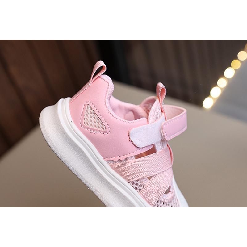 Summer Girls' Sport Sandals Children's Casual Shell-toe Sneakers Boys' White Sneakers Hollow-out Breathable Frame Shoes