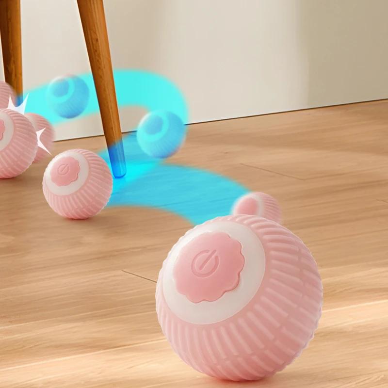 Indoor Automatic Rolling Magic Ball Electronic Interactive Cat Toy Cat Pet Accessories Cat Interactive Ball Smart Pet Cat Toys