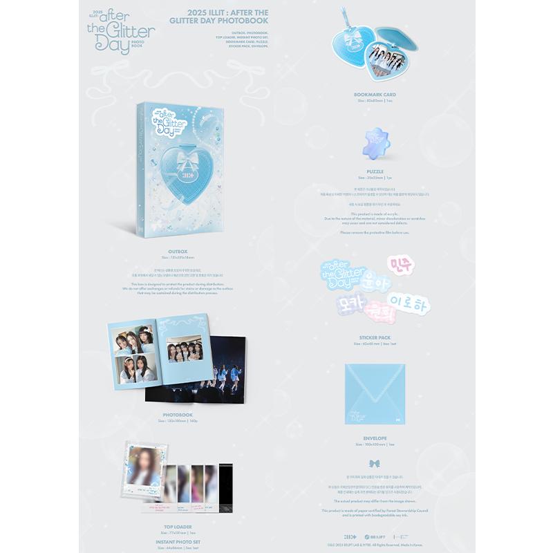 [Pre-order] 2025 ILLIT : AFTER THE GLITTER DAY PHOTOBOOK (Online Benefit)