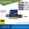 304 Stainless Steel Sanitary Mini Ball Valve, Internal/External Thread, High Pressure, 1/8"-3/4" Sizes, Open Pagoda Design