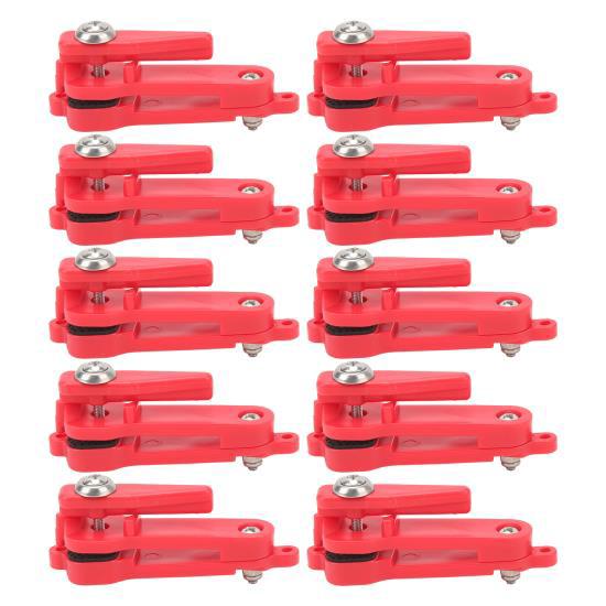 

10 шт. прочных зажимов-защелок, легкие портативные зажимы с мягкой подкладкой, зажимы для троллинга для рыбалки в открытом море