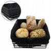 METAL BREAD BASKET + BLACK FABRIC INSERT