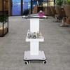 Beauty Rolling Cart with Handle 3 Tier White Beauty Storage Stand Beauty Salon Trolley SPA Beauty Machine Holder Organizer