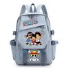 One Piece King Printed Backpack Elementary School Students Junior High School Students High School Students Large Capacity School Bag