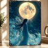 Moonlit Fantasy Metal Poster Perfect Gift for Fans Lovers Personalized Wall Art Metal Sign for Home Decorations Bar Accessories