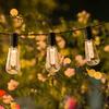5M/20LED Outdoor Solar String Lights For Edison Bulbs Garden Decor Lamp Waterproof