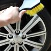 Heavy Duty Car Tire Brush Short Handle Wheel Cleaning Brush  Wheels Cleaning
