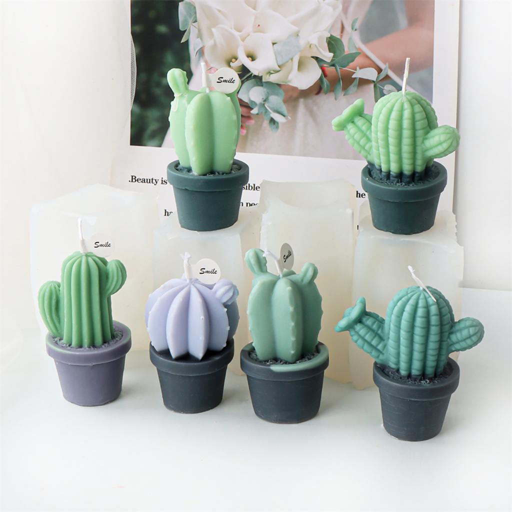 Succulent Scented Candle Mold Aromatherapy Soap Mould Gypsum Resin Mould Plaster Ornament for Birthdays and Festivals