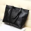 NIGEDU Crocodile Grain PU Leather Women Handbags Large Capacity Female Big Totes Woman Shoulder Bags Shopping Bag Bolsa Feminina