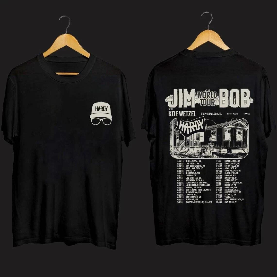 JIM World Tour BOB Shirt Hardy And Koe Tour 2026 Shirt Fan Gift Shirt XL