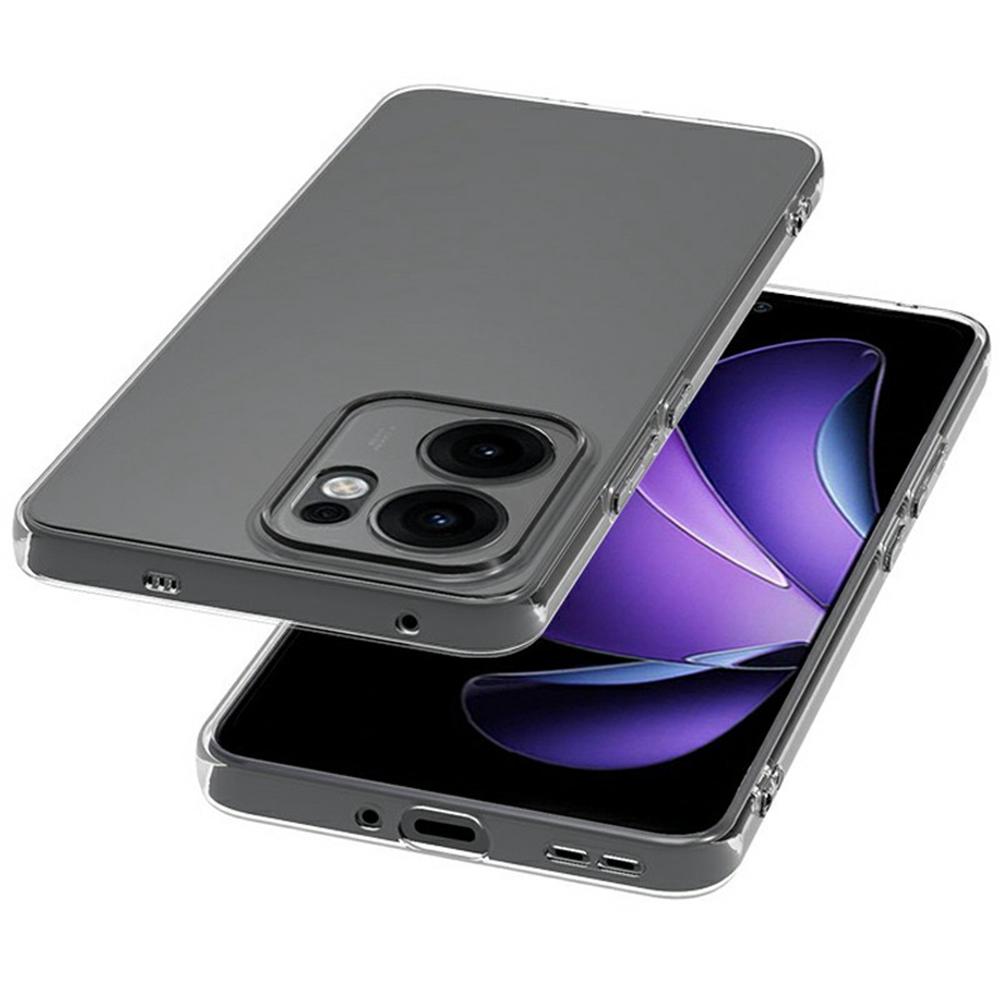 

For Oppo Reno13 F 5G Clear Phone Case Ultra-Thin Flexible TPU Back Cover As Shown A