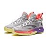 Anta Kids KT9 Durable High-Top Basketball Shoes Kids Basketball Shoes Gray Purple 312421130-3
