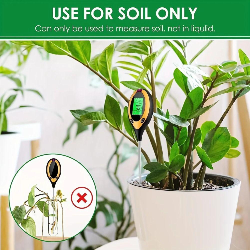 Digital Display Soil Survey Instrument LCD Screen PH Meter Soil Tester  Flower Plants