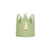 Handmade 1st Birthday Crown Hat - Multi-Color Soft Fabric Baby Party Accessories, Adjustable Headband for Toddler Celebration