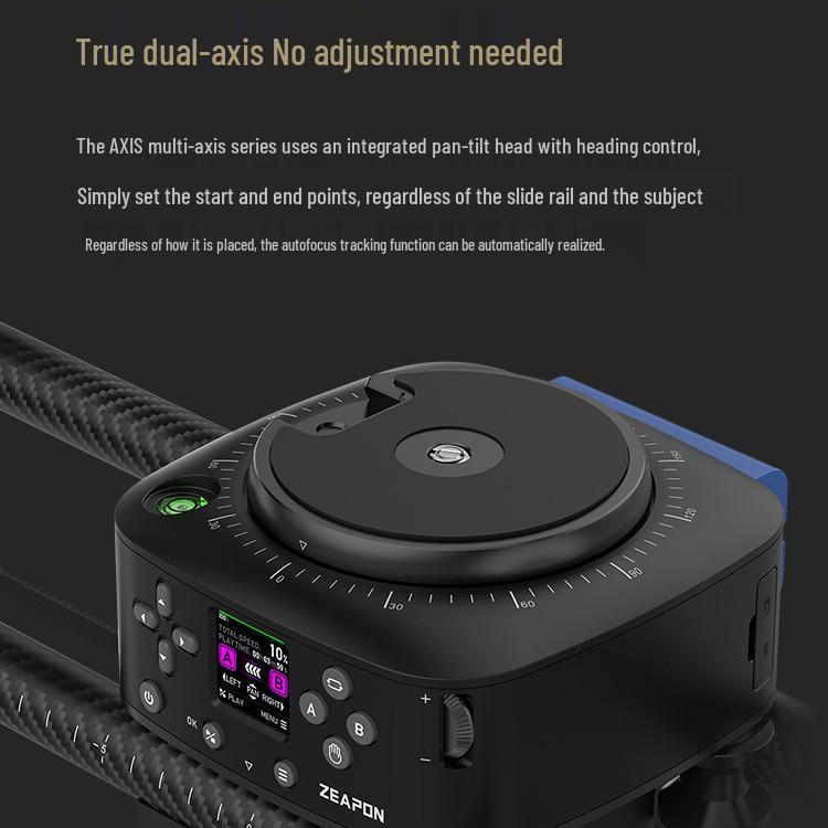 ZEAPON AXIS Series Electric Three-Axis Slider for DSLR Video, Photography, Live Streaming, and Time-Lapse.