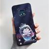 Jelly Color Simple Black Case For Nokia XR20 Popular Little Girl Viral Lucky Pattern Shell With Shockproof Bumper Soft Cover