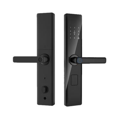 Huella Dactilar Segunda Apertura Cerradura Inteligente Puerta de Entrada Puerta de Casa Seguridad Puerta Propietario Apartamento Cerradura con Contraseña Cerradura Electrónica Semi-automática