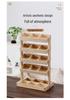 Adjustable Solid Wood Multi-Layer Snack & Toy Storage Shelf