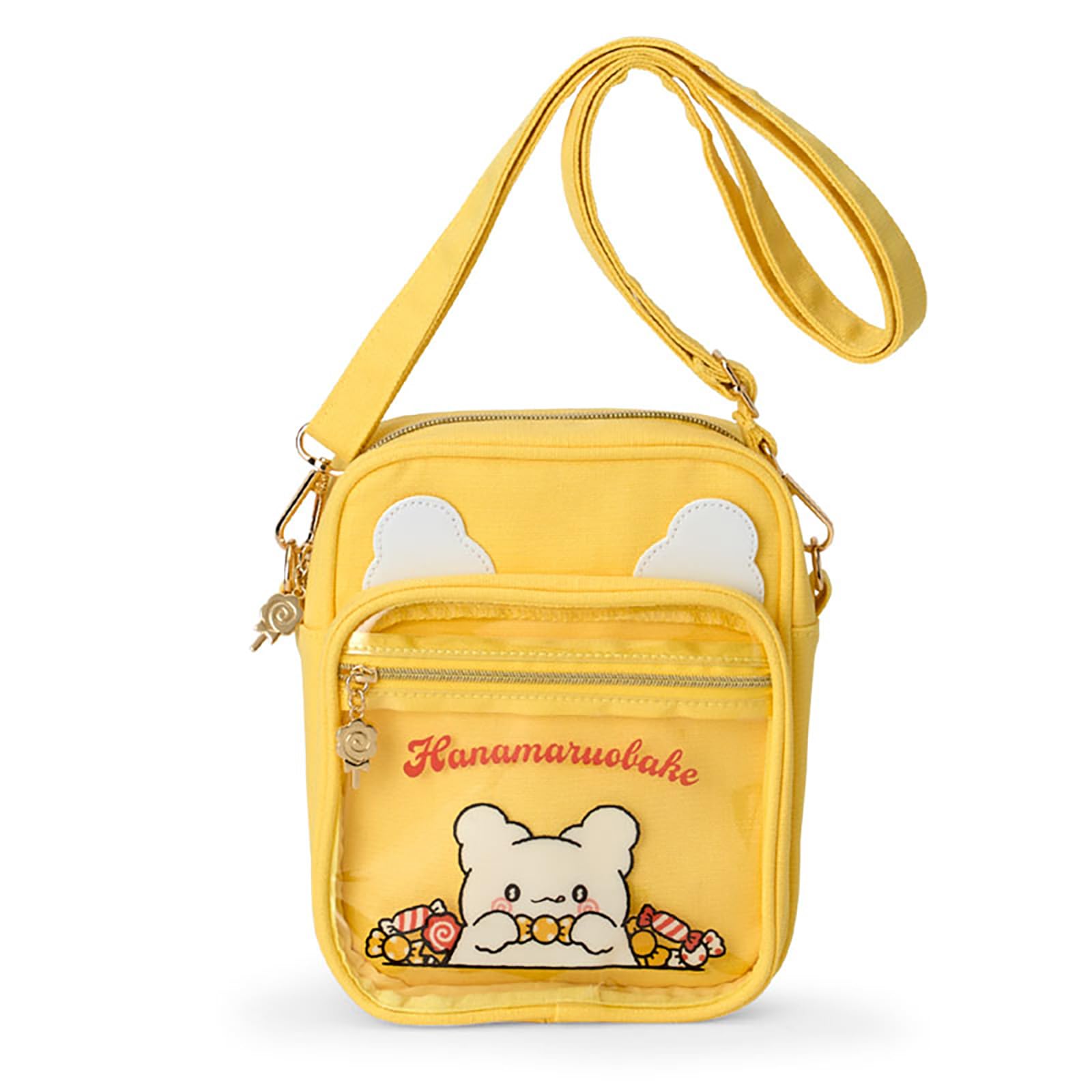 

Sanrio Shoulder Bag Love Hanamaru Ages 3 and 485110 (I Sweets) Ghost, Cotton, Polyester, PVC, Steel, Up,