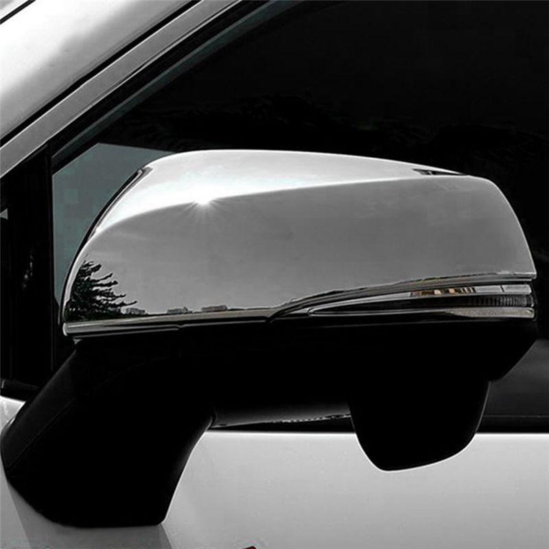 DTC2 Chrome Rearview Side Glass Mirror Cover Trim Frame Side Mirror Caps for Toyota Sienna Platinum/Limited