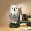 Flying Birds Waterproof Owl Bird Deterrent Sunscreen Plastic Material Fake Owl Outdoor Use Shaking Head Simulation Owl Lawn